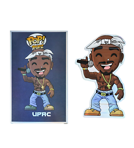 25 Pack 3.5g Mylar Bags with Window Boxes – Music Character Graphic