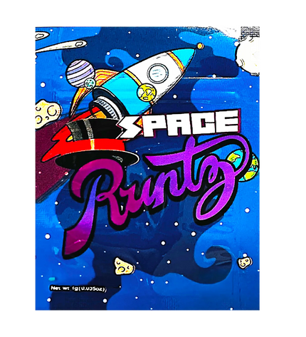 100 Pack 1g Unique Mylar Bags – Space Graphic