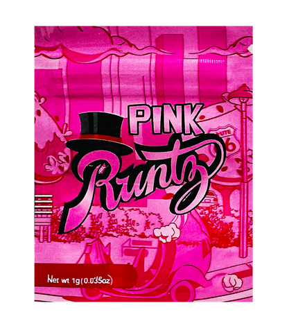 100 Pack 1g Unique Mylar Bags – Pink Graphic