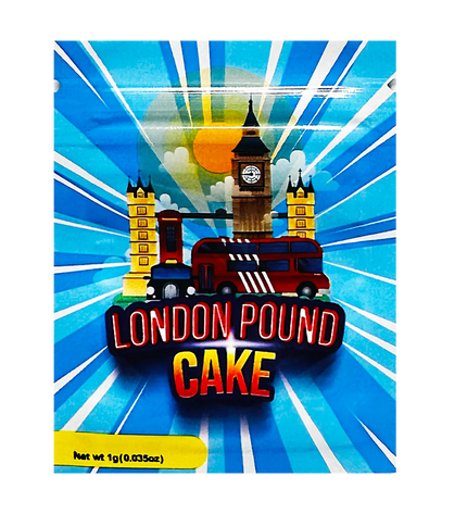 100 Pack 1g Unique Mylar Bags – London Pound Cake Graphic