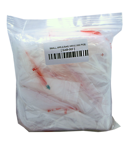 Mylar Bags, herb Mylar Bags, Where to buy mylar bags, Custom mylar bags near me, Mylar Bags Wholesale. Apple Bags. Small plastic bag with a barcode label on a white background