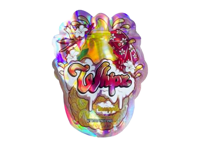 50 Pack 3.5g Shaped Mylar Bags – Whipped Dessert Graphic
