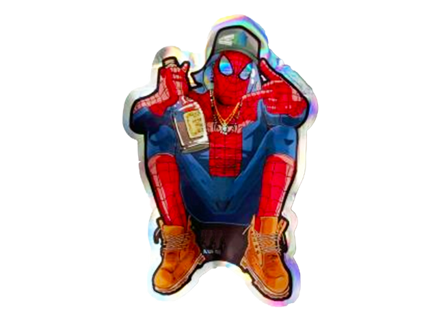 50 Pack 3.5g Shaped Mylar Bags – Spider Hero Graphic