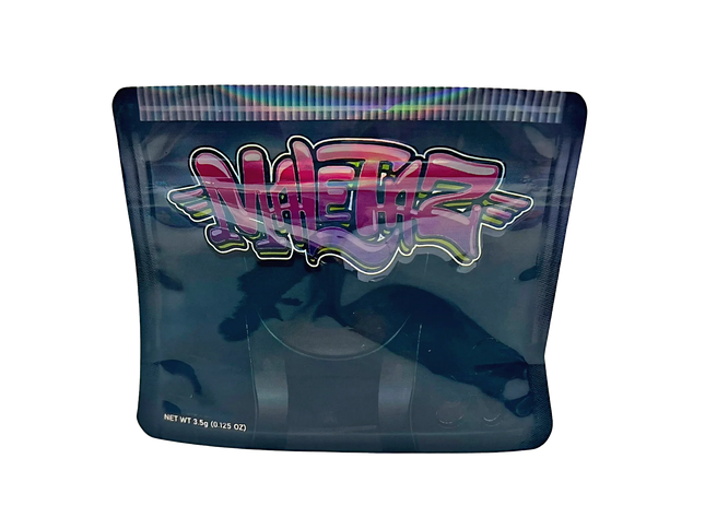 50 Pack 3.5g Shaped Mylar Bags – Colorful Graphic
