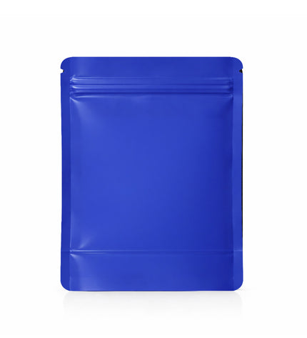 25 Pack – 1lb Solid Color Mylar Bags with Oval Window - Blue