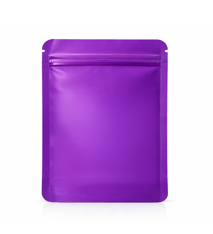 25 Pack – 1lb Solid Color Mylar Bags with Oval Window - Purple