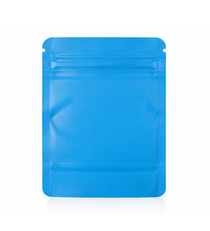 25 Pack – 1lb Solid Color Mylar Bags with Square Window - Light Blue