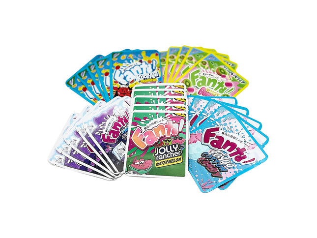 Shop 25 Pack 3.5g Thick Sticker Mylar Bags - Orange Soda Candy Collection | Mylar Kings