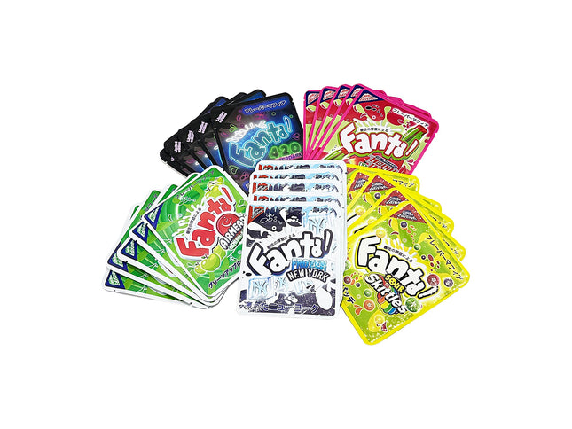 25 Pack 3.5g Thick Sticker Mylar Bags - Orange Soda Candy Collection Vol. 2 by Mylar Kings