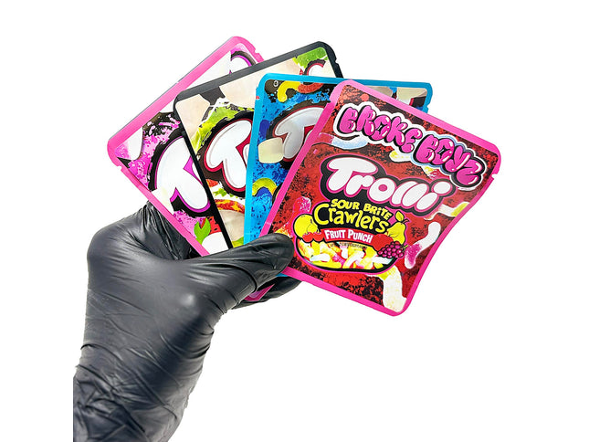25 Pack 3.5g Thick Sticker Mylar Bags - Gummy Candy Candy Collection - Mylar Kings