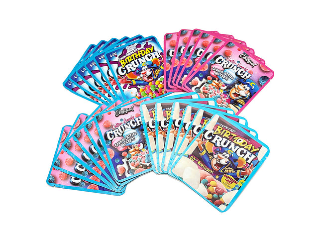 Mylar Kings 25 Pack 3.5g Thick Sticker Mylar Bags - Crunch Cereal Collection