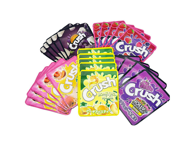 25 Pack 3.5g Thick Sticker Mylar Bags - Crush Soda Collection | Mylar Kings