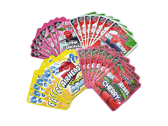 25 Pack 3.5g Thick Sticker Mylar Bags - Taffy Candy Candy Collection | Mylar Kings Packaging