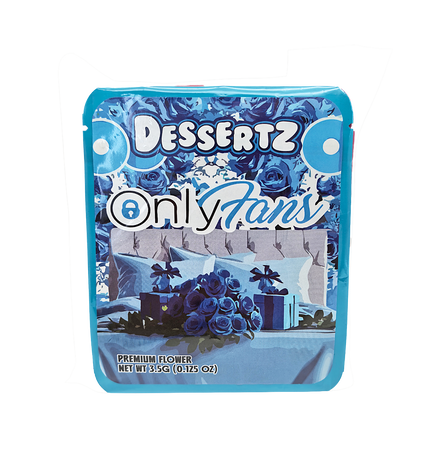 25-Pack 3.5g Thick Sticker Mylar Bags – Premium Resealable Packaging – Dessert Design Collection