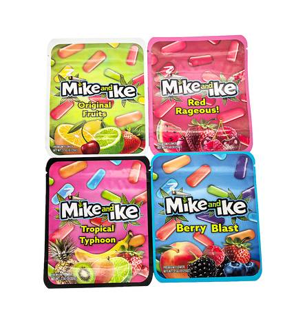 25-Pack 3.5g Thick Sticker Mylar Bags – Premium Resealable Packaging – Fruity Candy Design Collection