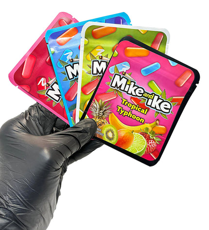 25-Pack 3.5g Thick Sticker Mylar Bags – Premium Resealable Packaging – Fruity Candy Design Collection