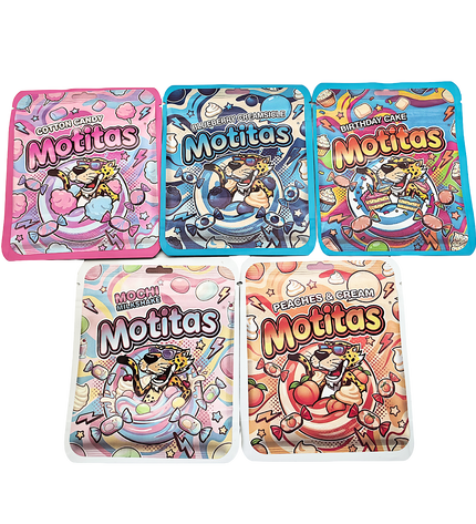 25-Pack 3.5g Thick Sticker Mylar Bags – Premium Resealable Packaging – Colorful Design Collection