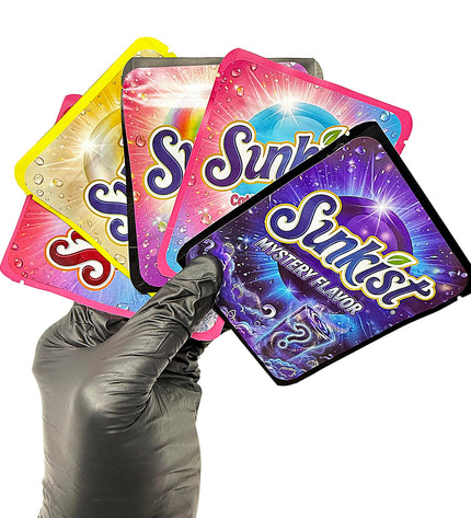 25-Pack 3.5g Thick Sticker Mylar Bags – Premium Resealable Packaging – Citrus Design Collection