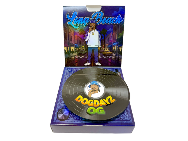 12 Pack 3.5g Vinyl Record Style Mylar Bags – Playful Graphic