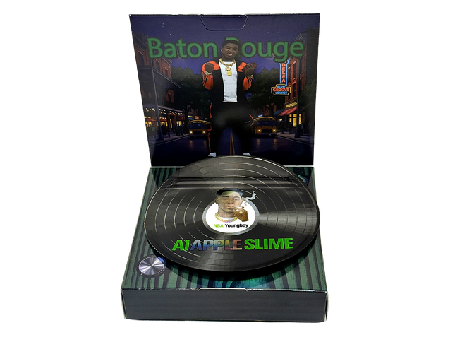 12 Pack 3.5g Vinyl Record Style Mylar Bags – Apple Design