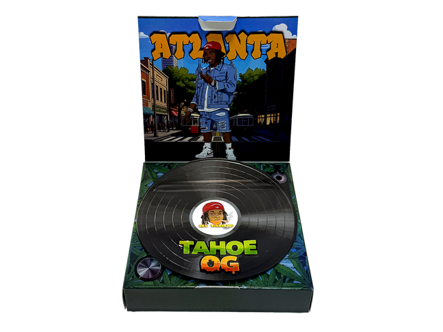 12 Pack 3.5g Vinyl Record Style Mylar Bags – Lake Design