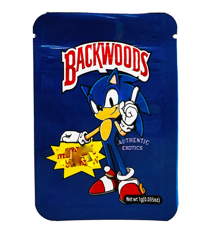 100 Pack 1g Mylar Bags – Sonic Character Graphic