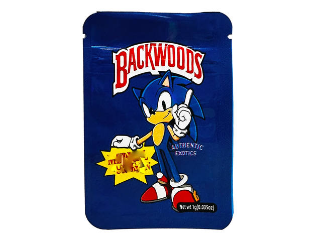 100 Pack 1g Mylar Bags – Sonic Character Graphic