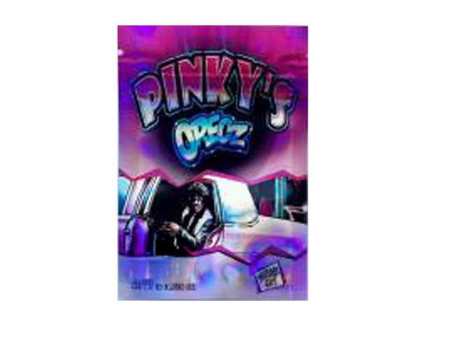 100 Pack 1g Unique Mylar Bags – Pink Cookie Graphic