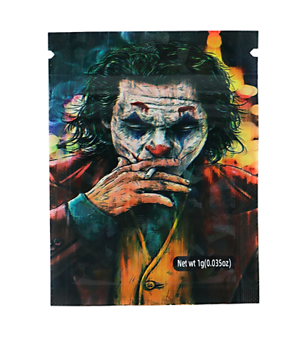 100 Pack 1g Mini Mylar Bags – Joker Graphic