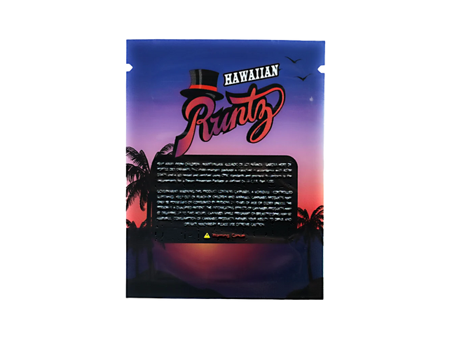 100 Pack 1g Mini Mylar Bags – Tropical Graphic