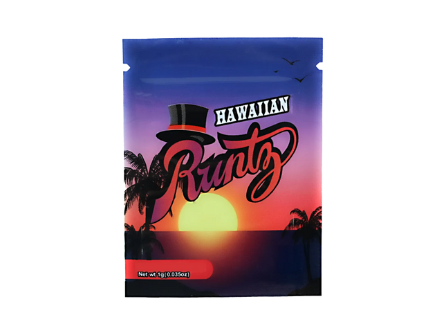 100 Pack 1g Mini Mylar Bags – Tropical Graphic