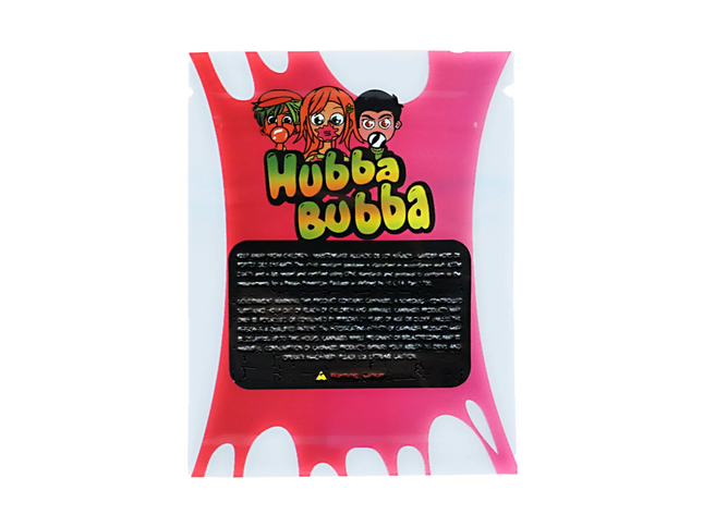 100 Pack 1g Unique Mylar Bags – Bubblegum Graphic