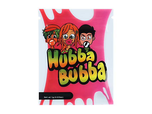 100 Pack 1g Unique Mylar Bags – Bubblegum Graphic