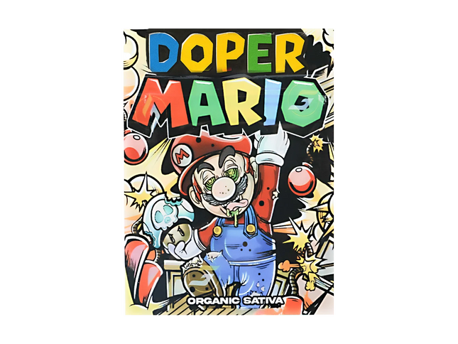 100 Pack 1g Unique Mylar Bags – Super Mario Graphic