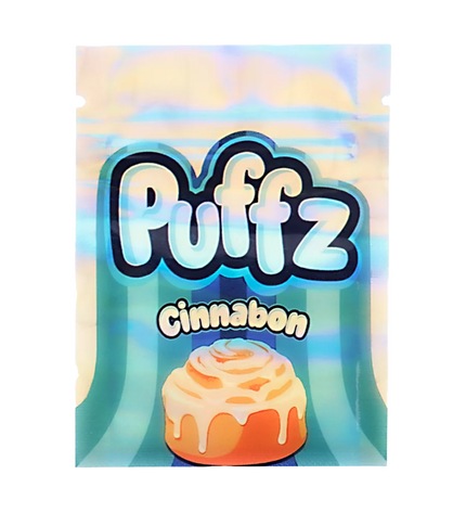 100 Pack 1g Unique Mylar Bags – Cinnamon Graphic