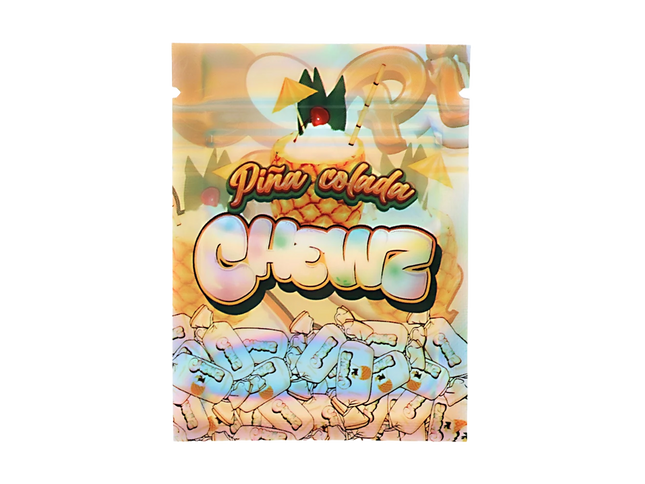 100 Pack 1g Unique Mylar Bags – Tropical Candy Graphic