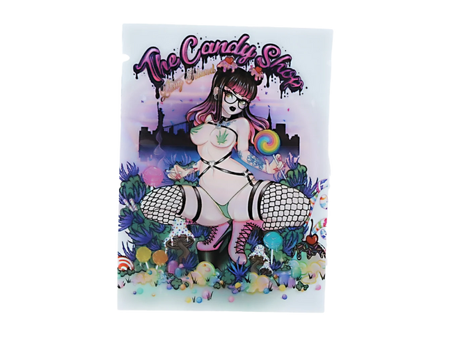 100 Pack 1g Unique Mylar Bags – Candy Shop Graphic