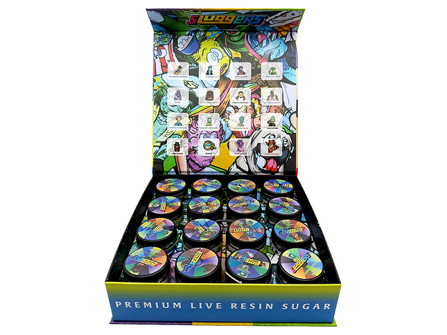 Sour Edition Empty 1oz Glass Glass Storage Jars 16 Pack | Mylar Kings Packaging
