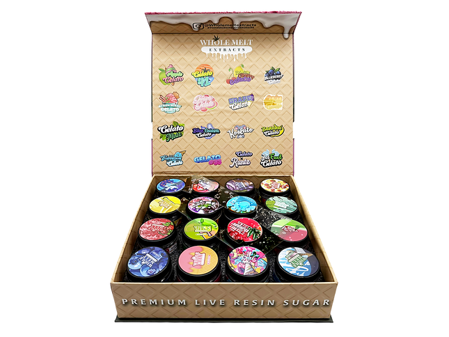 Premium Design Pastel Design Empty 1oz Glass Glass Storage Jars 16 Pack | Mylar Kings Packaging