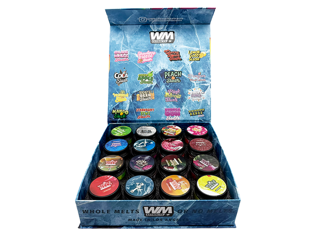 Premium Design Slurpee Empty 1oz Glass Glass Storage Jars 16 Pack by Mylar Kings