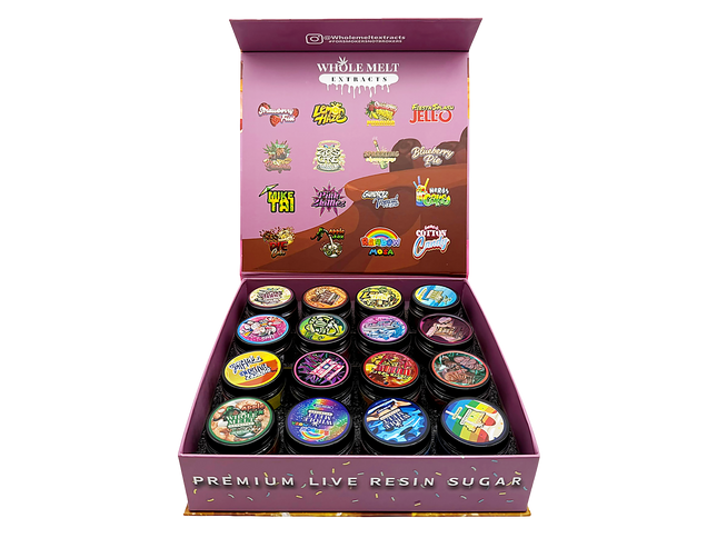 Premium Design Candyland Empty 1oz Glass Glass Storage Jars 16 Pack - Mylar Kings